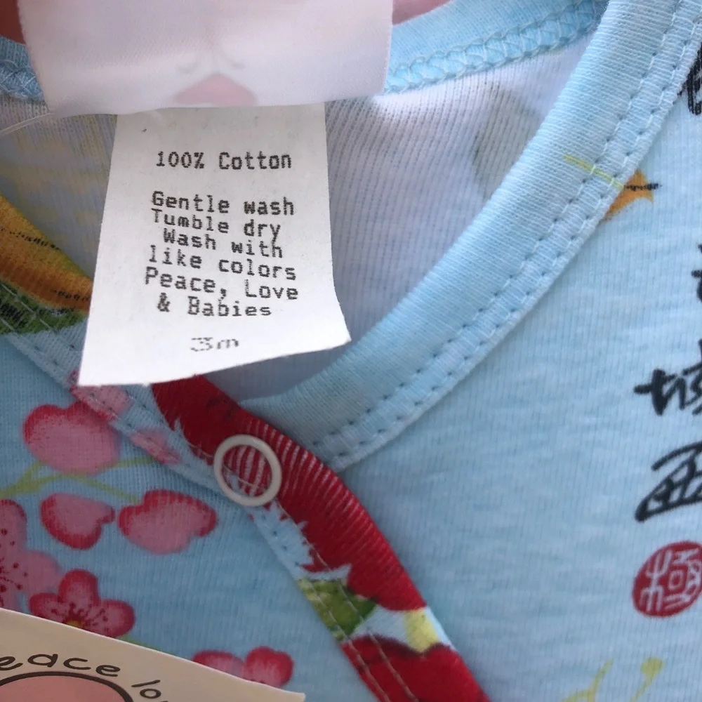 NWT 12 Month MadSky/Peace, Love & Babies PJ‎ Footie Pajamas